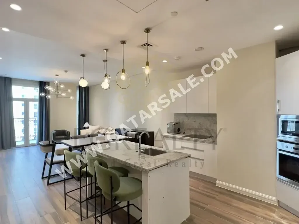 1 Bedrooms  Apartment  For Rent  in Doha -  The Pearl  Fully Furnished