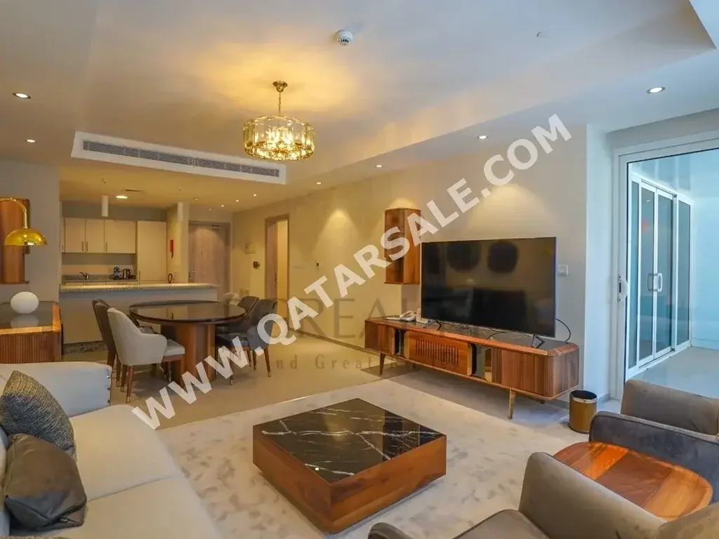 2 Bedrooms  Apartment  For Rent  in Lusail -  Entertainment City  Fully Furnished