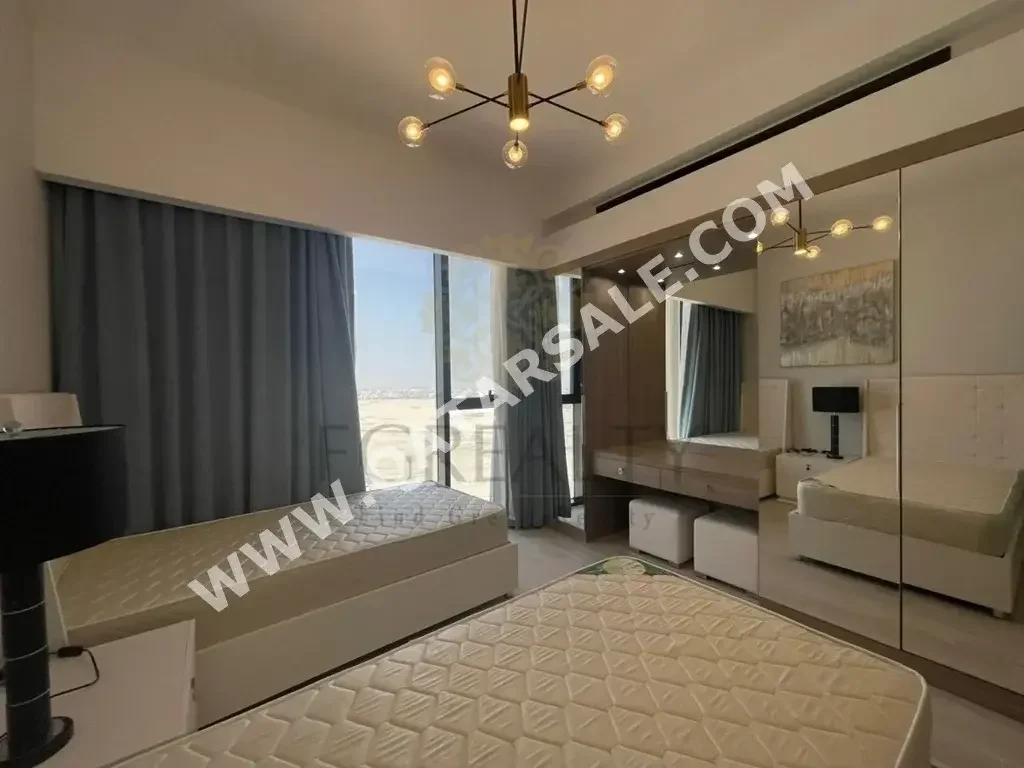 3 Bedrooms  Apartment  For Rent  in Lusail -  Fox Hills  Fully Furnished