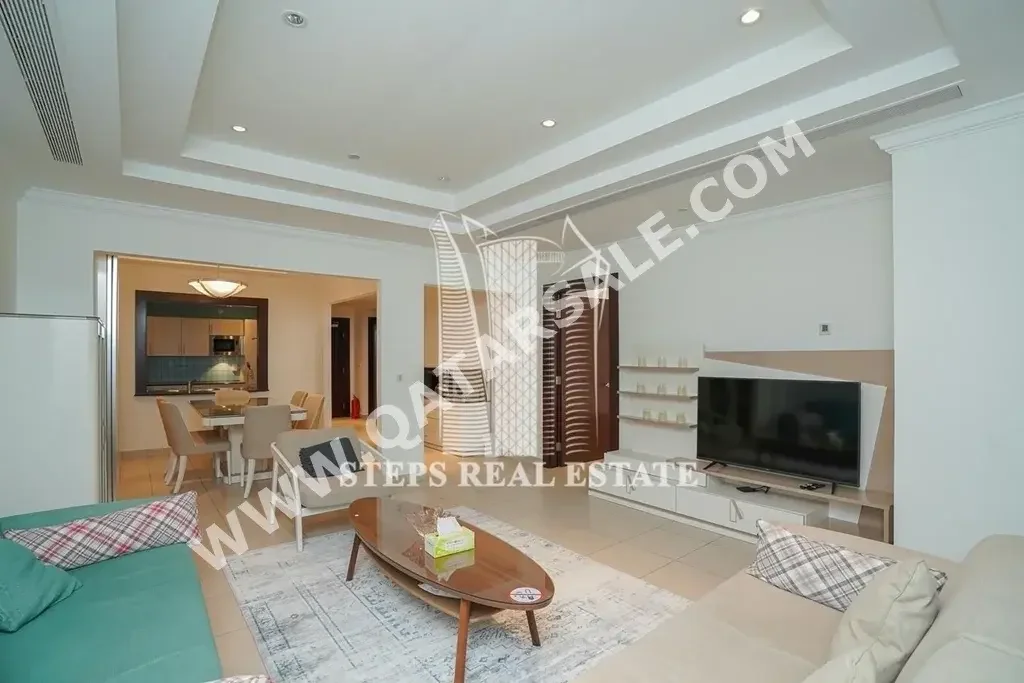 1 Bedrooms  Apartment  For Rent  in Doha -  The Pearl  Fully Furnished